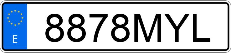 Numer rejestracyjny 8878MYL posiada VOLKSWAGEN TAYRON