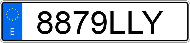 Numer rejestracyjny 8879LLY posiada MAZDA MAZDA3