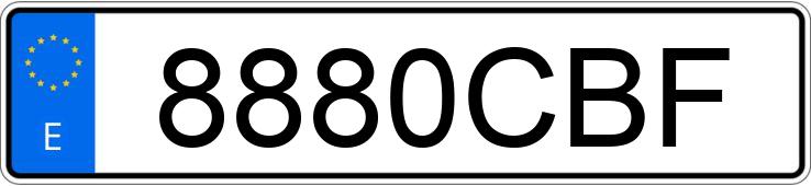 Numer rejestracyjny 8880CBF posiada ROVER 75