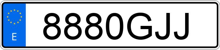 Numer rejestracyjny 8880GJJ posiada AUDI A3 Numer rejestracyjny 8880GJJ posiada AUDI A3