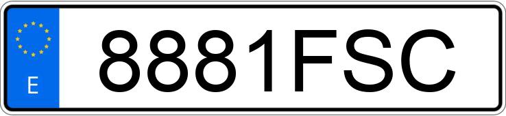 Numer rejestracyjny 8881FSC posiada BENTLEY CONTINENTAL