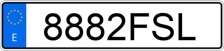 Numer rejestracyjny 8882FSL posiada AUDI A4