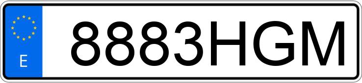 Numer rejestracyjny 8883HGM posiada SEAT ALTEA XL