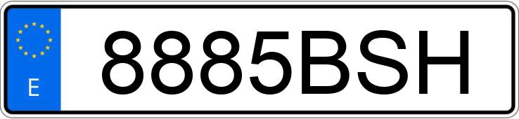 Numer rejestracyjny 8885BSH posiada SEAT IBIZA