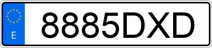 Numer rejestracyjny 8885DXD posiada BMW SERIE 3