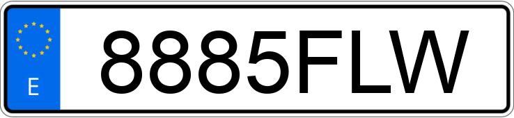 Numer rejestracyjny 8885FLW posiada BMW SERIE 5