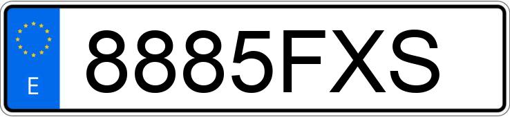 Numer rejestracyjny 8885FXS posiada PEUGEOT PARTNER Numer rejestracyjny 8885FXS posiada PEUGEOT PARTNER
