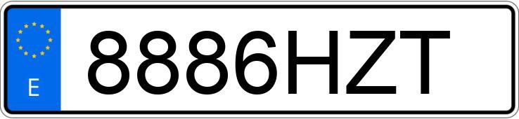 Numer rejestracyjny 8886HZT posiada CITROEN C3