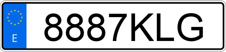 Numer rejestracyjny 8887KLG posiada PORSCHE 718 CAYMAN