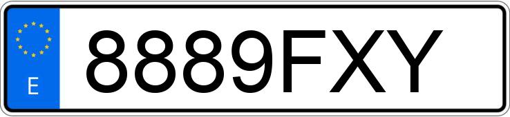Numer rejestracyjny 8889FXY posiada KIA SPORTAGE 2.0 CUP 4X2 Numer rejestracyjny 8889FXY posiada KIA SPORTAGE 2.0 CUP 4X2