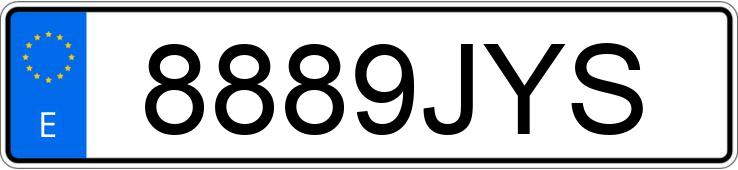 Numer rejestracyjny 8889JYS posiada RENAULT KANGOO