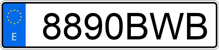 Numer rejestracyjny 8890BWB posiada SEAT LEON