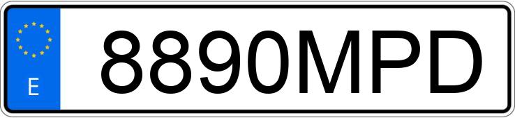 Numer rejestracyjny 8890MPD posiada KIA STONIC