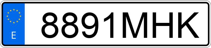 Numer rejestracyjny 8891MHK posiada PORSCHE 911