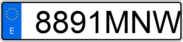 Numer rejestracyjny 8891MNW posiada NISSAN QASHQAI Numer rejestracyjny 8891MNW posiada NISSAN QASHQAI