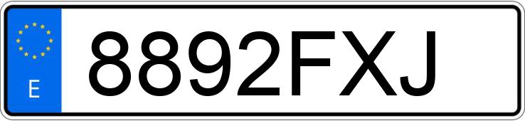 Numer rejestracyjny 8892FXJ posiada SAAB 9-3 Numer rejestracyjny 8892FXJ posiada SAAB 9-3