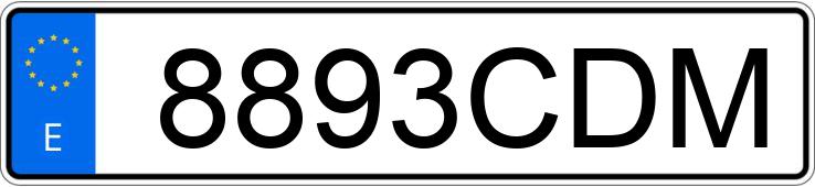 Numer rejestracyjny 8893CDM posiada CITROEN C3