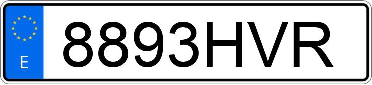 Numer rejestracyjny 8893HVR posiada RENAULT MEGANE