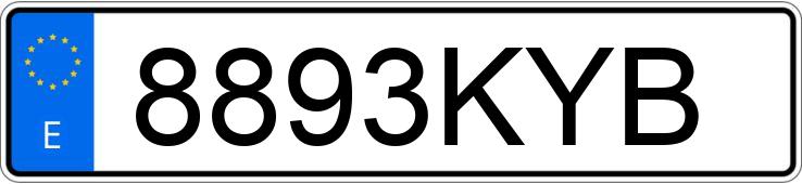 Numer rejestracyjny 8893KYB posiada VOLKSWAGEN GOLF Numer rejestracyjny 8893KYB posiada VOLKSWAGEN GOLF