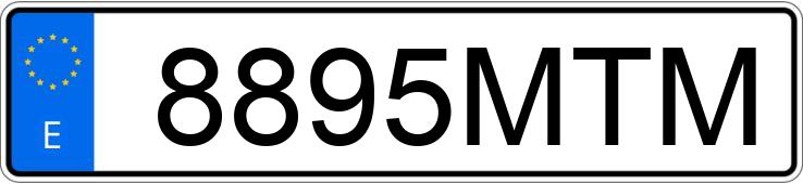 Numer rejestracyjny 8895MTM posiada AUDI Q3 SPORTBACK