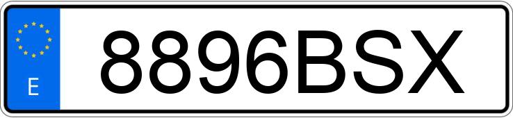 Numer rejestracyjny 8896BSX posiada CITROEN BERLINGO