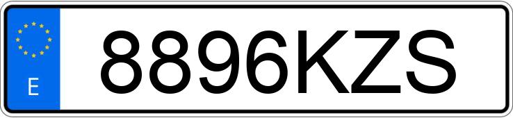 Numer rejestracyjny 8896KZS posiada MERCEDES CITAN