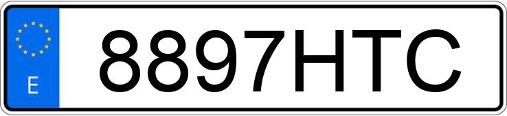 Registreringsnummer8897HTC har BMW SERIE 3