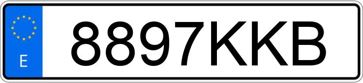 Numer rejestracyjny 8897KKB posiada KIA SPORTAGE