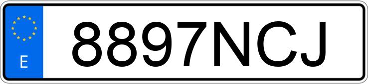 Numer rejestracyjny 8897NCJ posiada TOYOTA C-HR