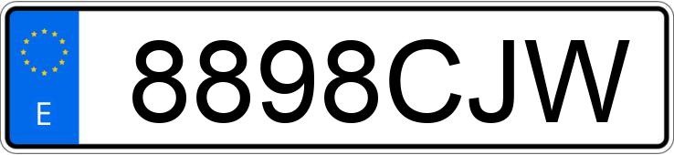 Numer rejestracyjny 8898CJW posiada SEAT IBIZA Numer rejestracyjny 8898CJW posiada SEAT IBIZA