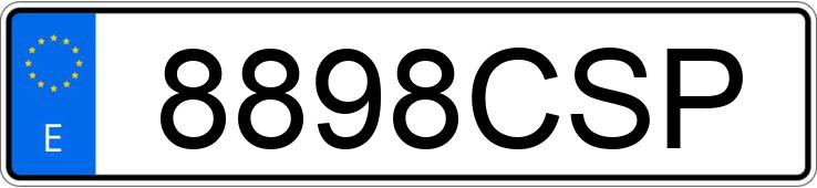 Numer rejestracyjny 8898CSP posiada VOLKSWAGEN PASSAT