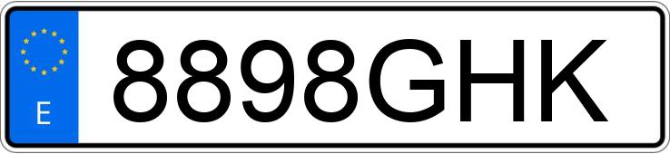 Numer rejestracyjny 8898GHK posiada OPEL ASTRA