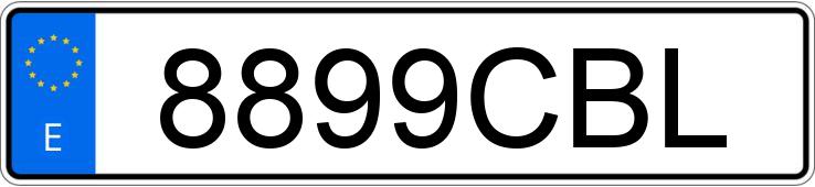 Numer rejestracyjny 8899CBL posiada FORD FOCUS Numer rejestracyjny 8899CBL posiada FORD FOCUS