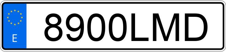 Numer rejestracyjny 8900LMD posiada BMW X3