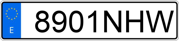 Numer rejestracyjny 8901NHW posiada TOYOTA COROLLA