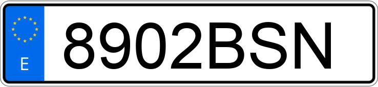 Numer rejestracyjny 8902BSN posiada BMW SERIE 5