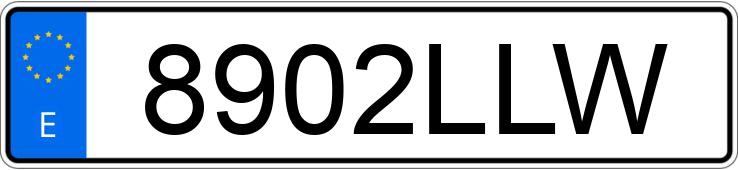 Numer rejestracyjny 8902LLW posiada VOLKSWAGEN POLO