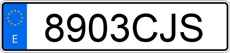 Numer rejestracyjny 8903CJS posiada CITROEN BERLINGO