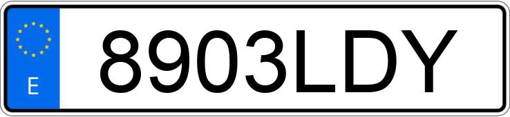 Numer rejestracyjny 8903LDY posiada RENAULT MEGANE