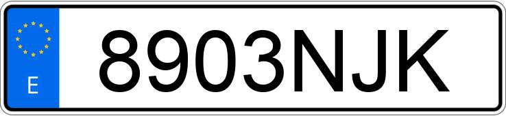 Numer rejestracyjny 8903NJK posiada MG MG4 Numer rejestracyjny 8903NJK posiada MG MG4