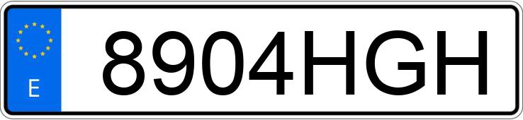 Numer rejestracyjny 8904HGH posiada SUZUKI BURGMAN 125