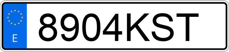 Numer rejestracyjny 8904KST posiada RENAULT MASTER Numer rejestracyjny 8904KST posiada RENAULT MASTER