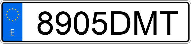 Numer rejestracyjny 8905DMT posiada FORD MONDEO