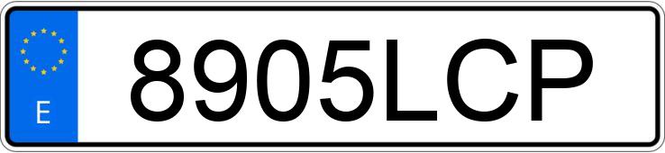 Die Registrierungsnummer 8905LCP hat RENAULT CLIO
