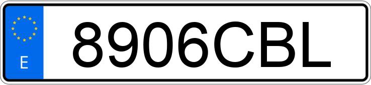 Numer rejestracyjny 8906CBL posiada PEUGEOT 307