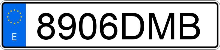 Numer rejestracyjny 8906DMB posiada BMW SERIE 5