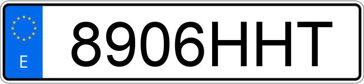 Numer rejestracyjny 8906HHT posiada CITROEN BERLINGO