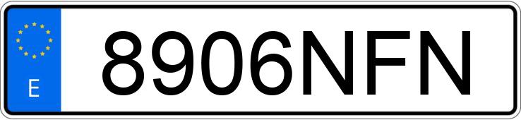 Numer rejestracyjny 8906NFN posiada OMODA 9