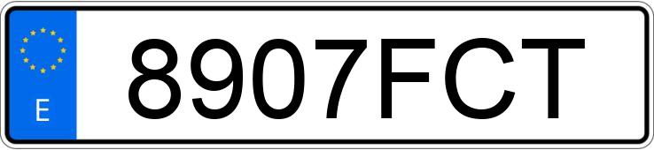 Numer rejestracyjny 8907FCT posiada SEAT LEON