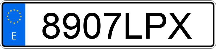 Il numero di registrazione 8907LPX ha VOLKSWAGEN T-CROSS